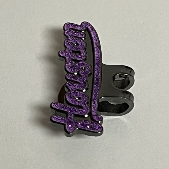 Houston Astros Blip Hat Pin Pins Purple Glitter Hats Bag Baseball Fitted New Era - Picture 4 of 7